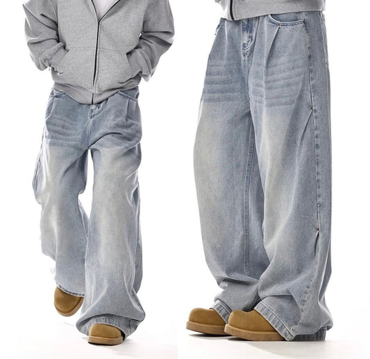 Graue Jeans